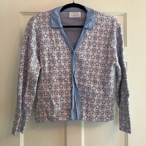 Zara Light Blue Knit Top